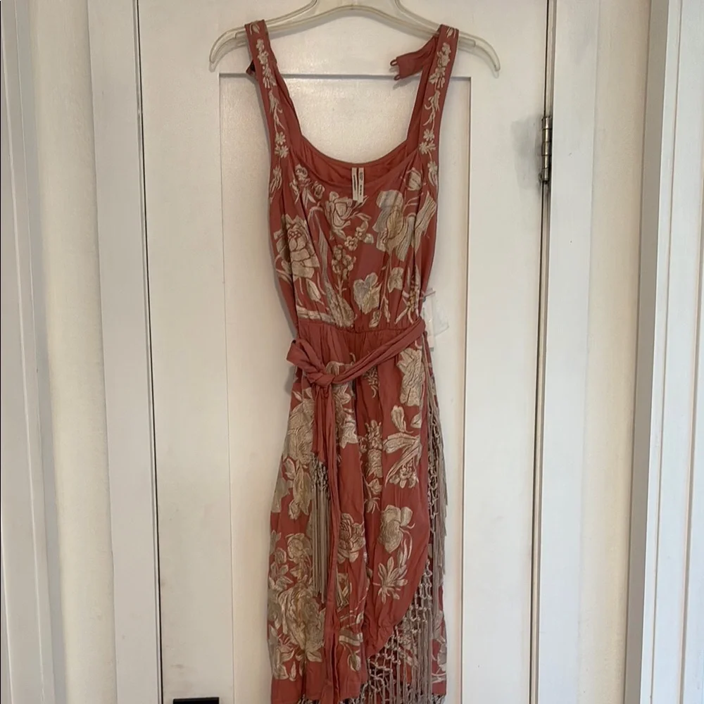 Anthropologie Pink/Rose Asymmetrical dress - Picture 4 of 4